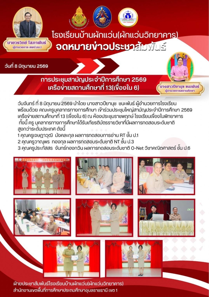 โรงเรียนบ้านผักแผ่น (ผักแว่นวิทยาคาร)
